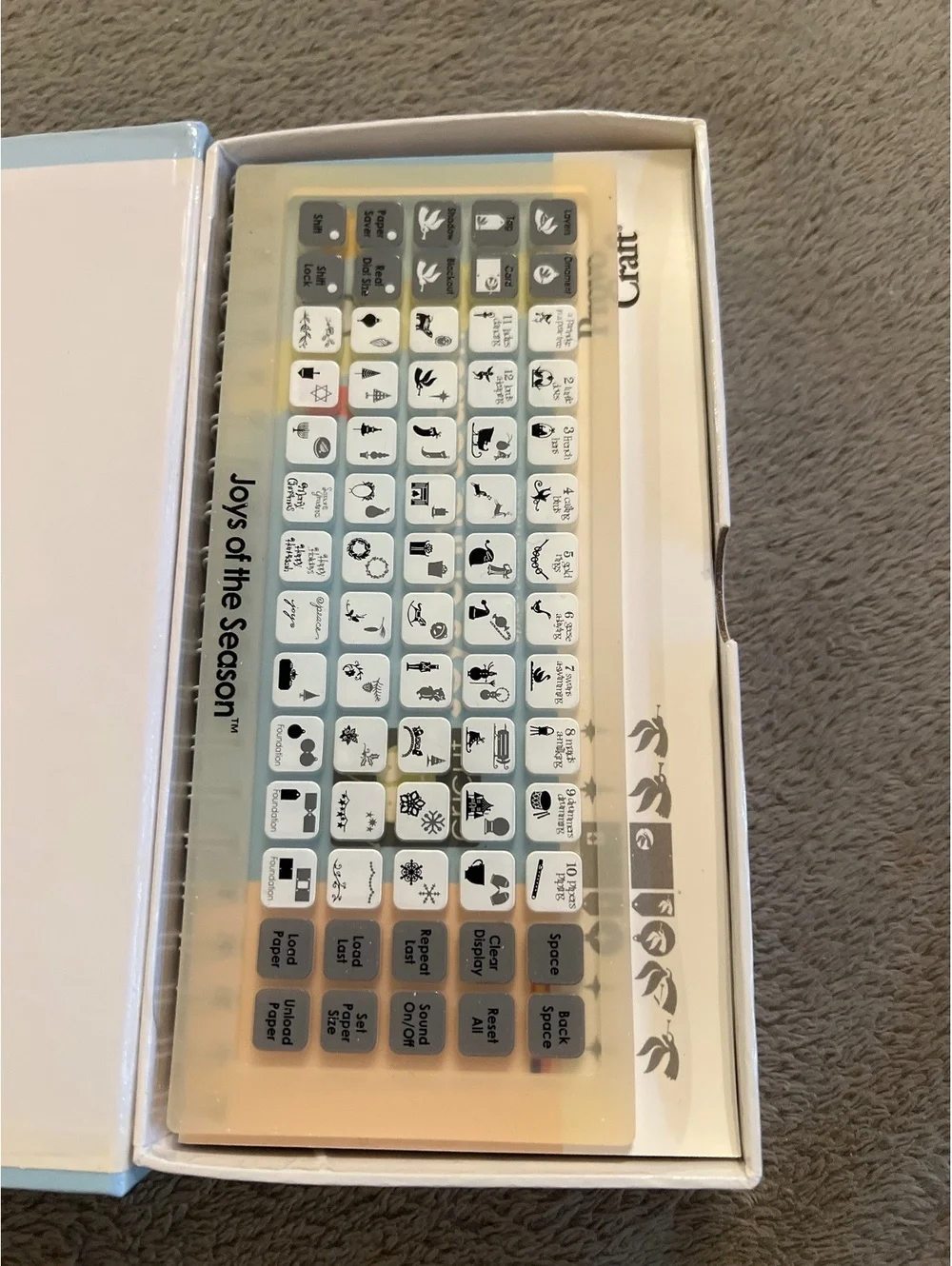 Cricut Cartridge Joys of the Season - Used Good Condition